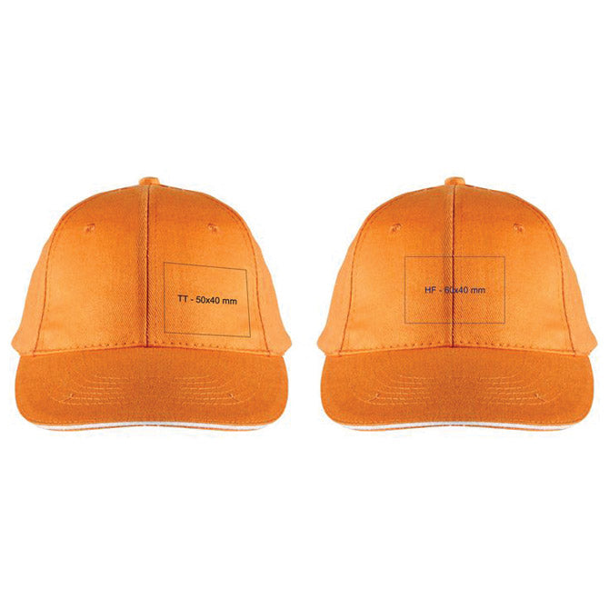 KAPA ŠILT 6 PANEL SENDVIČ EASY 046610 ORANŽNA