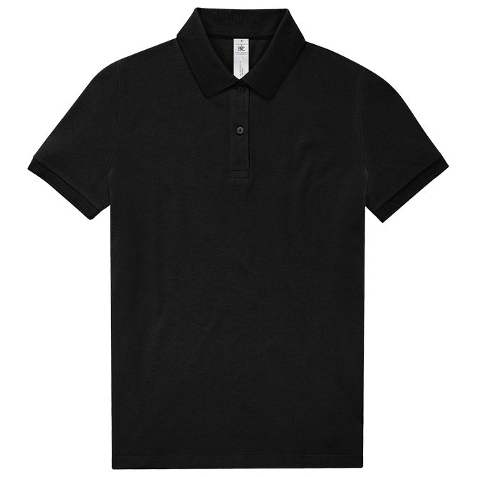 MAJICA KRATKI ROKAVI B&C MYPOLO180 WOMEN 180G ČRNA L
