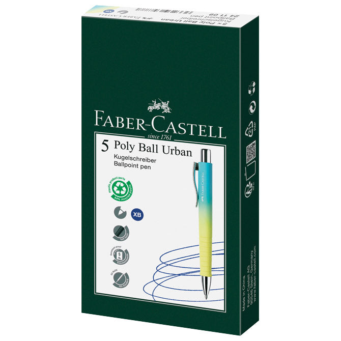 OLOVKA KEMIJSKA GUMIRANA POLY BALL XB FABER CASTELL 241109 PLAVO-ŽUTA