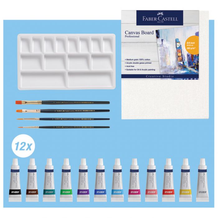 SET BOJA AKRILNIH U TUBI 9ML PK18 FABER-CASTELL 379280