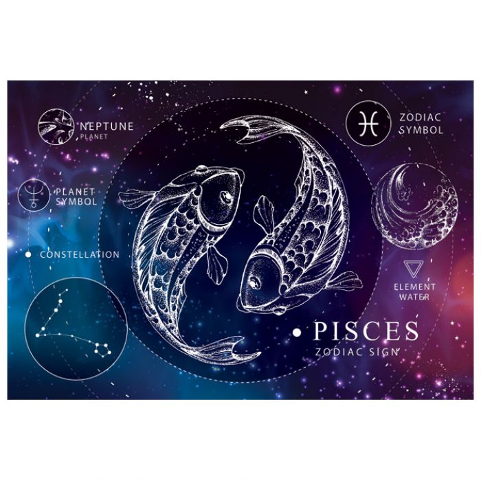 PUZZLE 250 KOM ZODIAC 12 PISCES (RIBE) INTERDRUK * DO ISTEKA ZALIHA