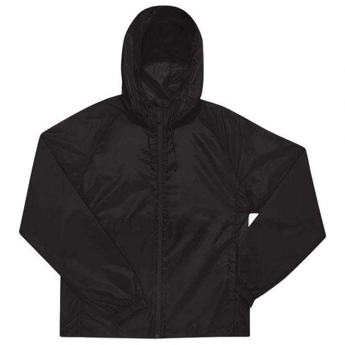 VJETROVKA S KAPULJAČOM ZIP UNISEX B&C # RESET LINED WINDBREAKER CRNA L