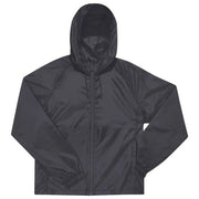 VJETROVKA S KAPULJAČOM ZIP UNISEX B&C # RESET LINED WINDBREAKER TAMNO SIVA XL