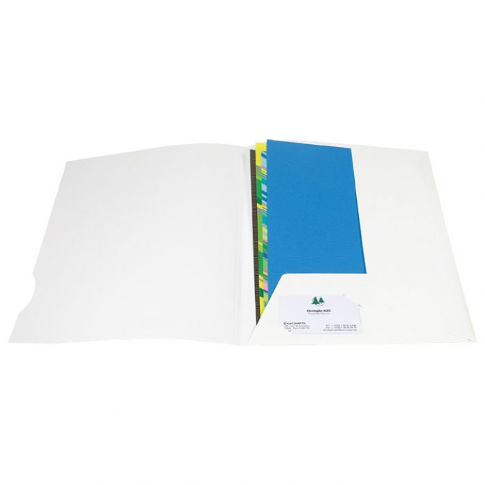 FASCIKL KLAPNA KARTON SJAJNI A4 PK20 CHROMOLUX EXACOMPTA 635017E BIJELI