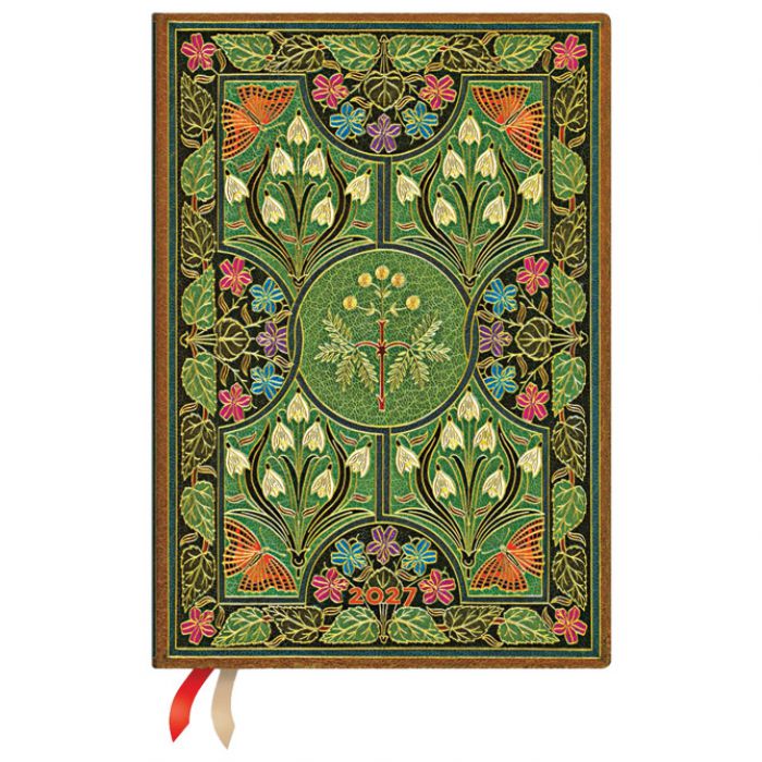 PLANER TJEDNI 2027-12,5X18CM-MIDI HORIZ. S GUMICOM POETRY IN BLOOM PAPERBLANKS DE1925-2
