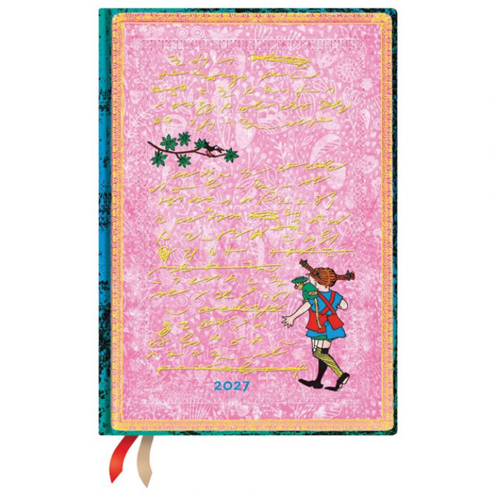 PLANER DNEVNI 2027-12,5X18CM-MIDI S GUMICOM PIPP LONGSTOCKING PAPERBLANKS DE1916-0
