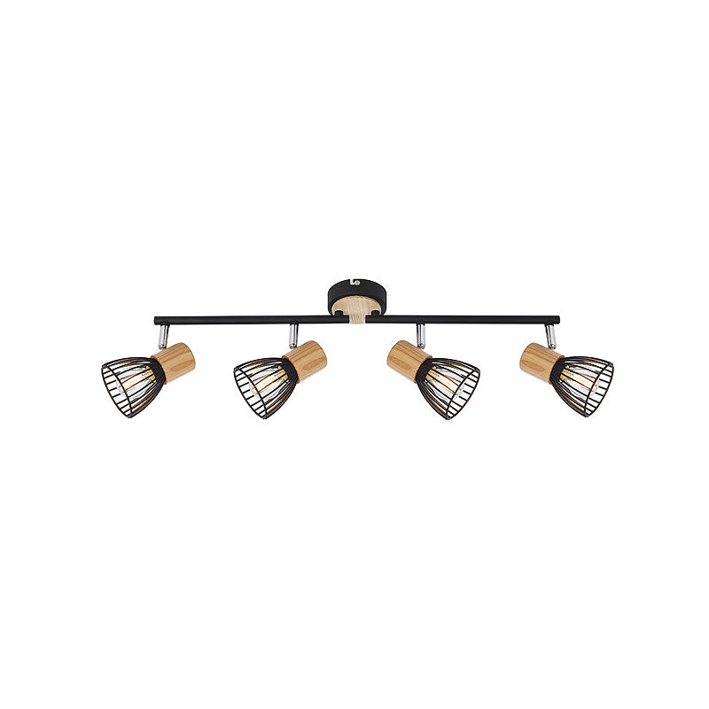 Rasvjeta Spot Black+Wood 4 Ferotehna