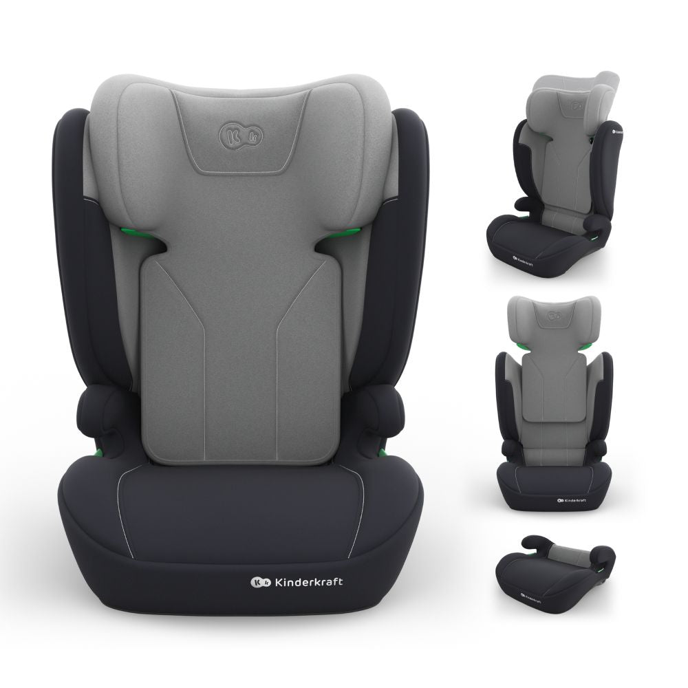 Kinderkraft autosjedalica I-Spark 2 Plus i-Size 15-36 kg (100-150 cm) bez Isofix-a, Grey