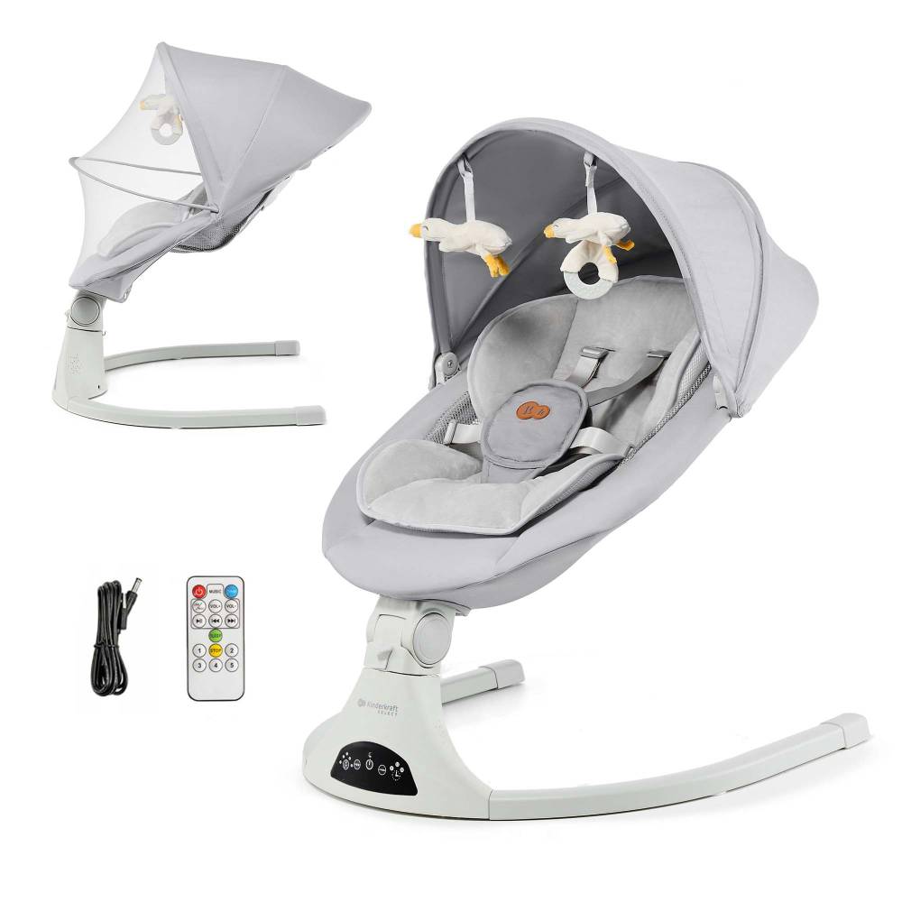 Kinderkraft Električna njihaljka TULSY, Grey
