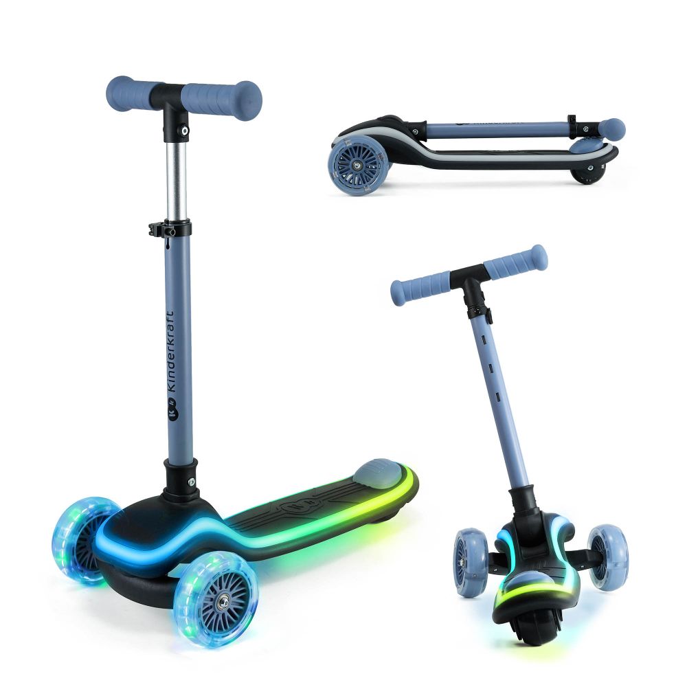 Kinderkraft romobil RAKET LED, Blue