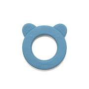 PETITE&MARS Silikonska grickalica za zube sa zvečkom Beary 0+, Petrol Blue
