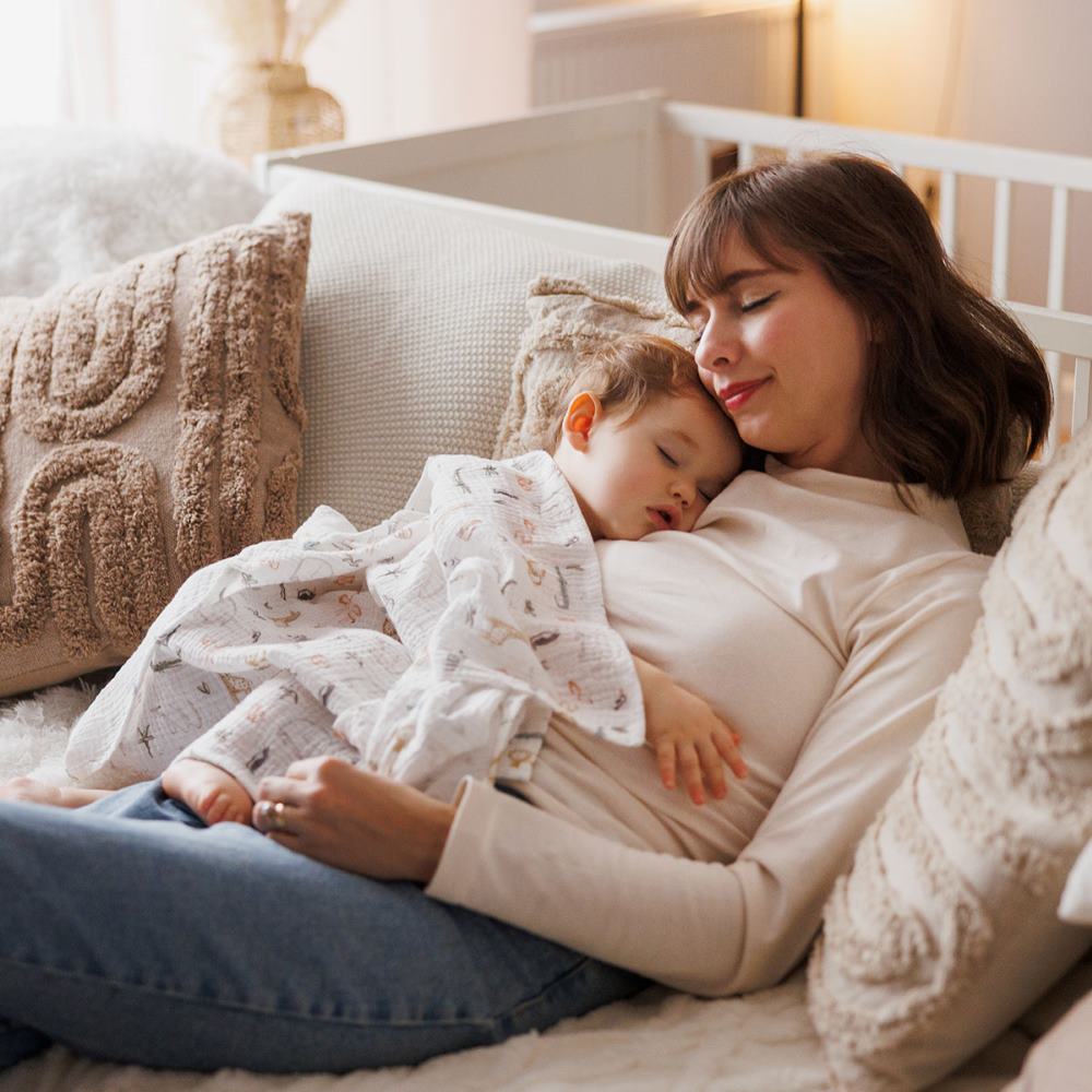 BabyOno Tetra pelene Muslin Safari, mint