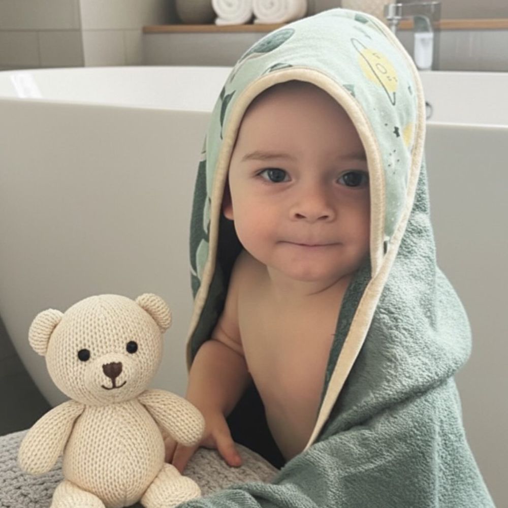 PETITE&MARS Loulou ručnik bambus 100x100cm, Pink Meadow