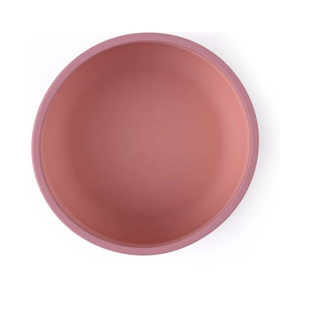PETITE&MARS Silikonska zdjelica s vakuumom 450 ml Take&Match 6 m+, Dusty Rose