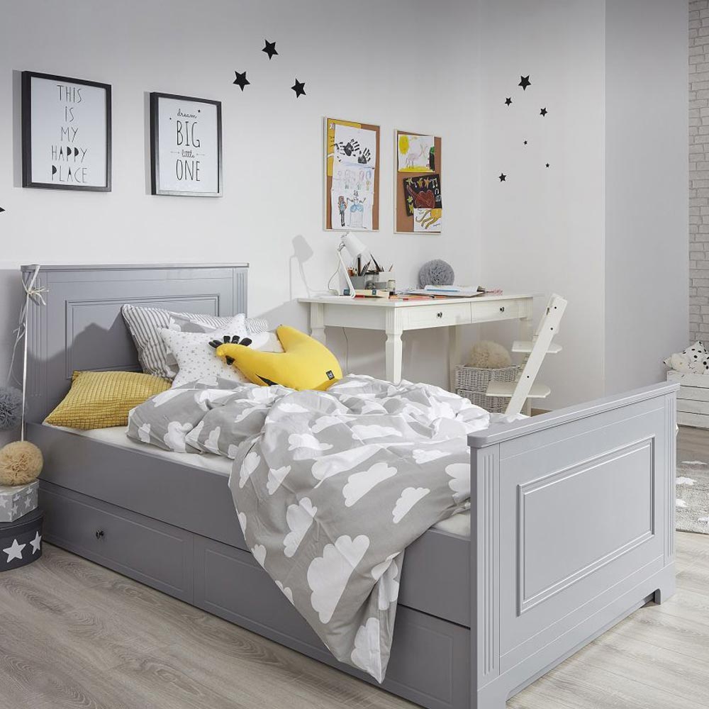 Bellamy Ines Junior krevet 200x90 cm s ladicom/dodatni ležaj, grey