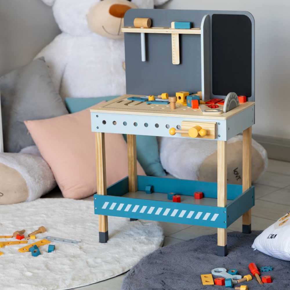 Ecotoys Stol za igru Mali Majstor od 47 elementa