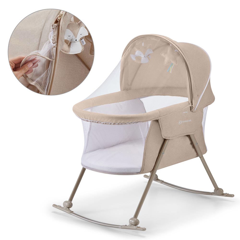 Kinderkraft Krevetić LOVI 3u1, beige