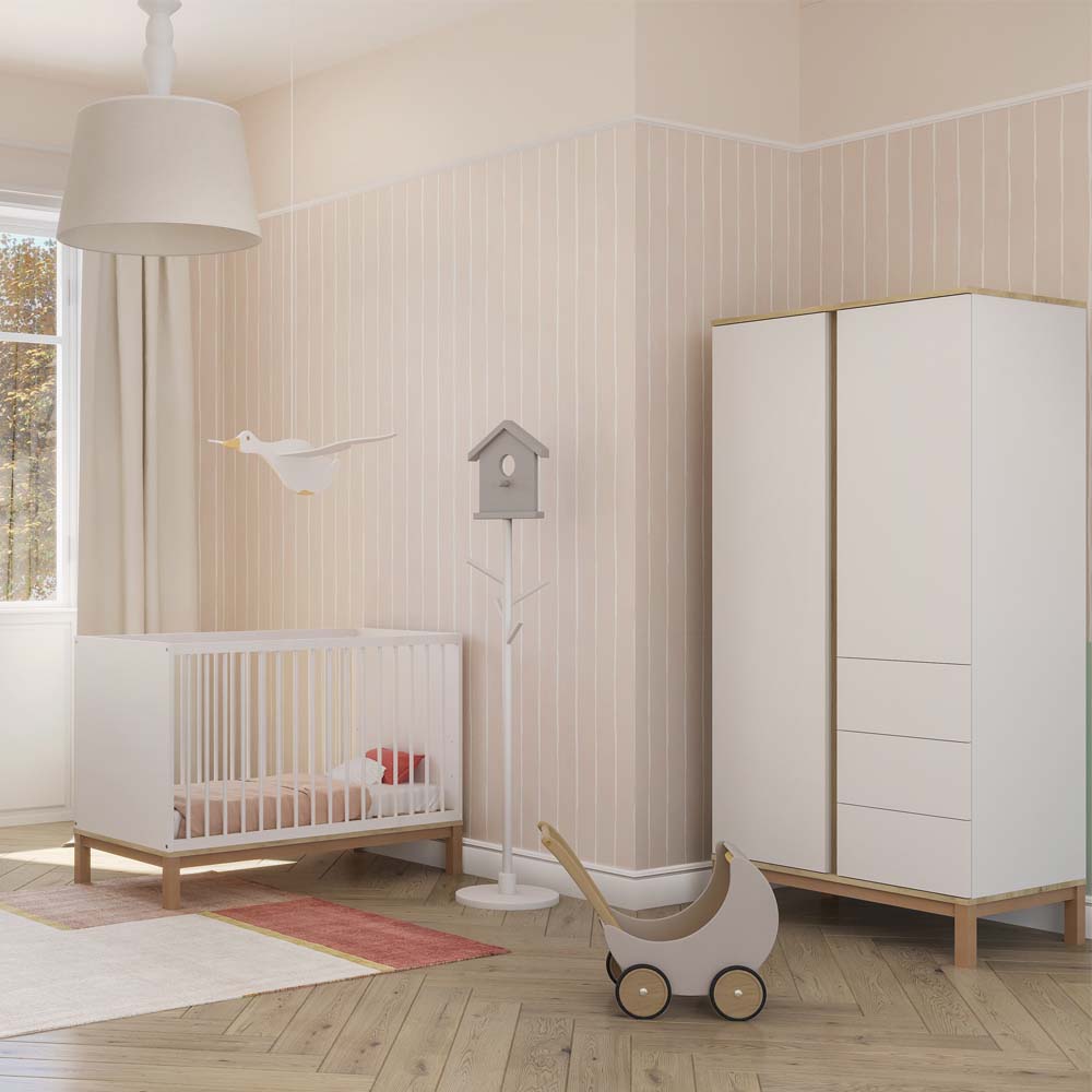Faktum Loop ormar s 2 vrata, White-Oak