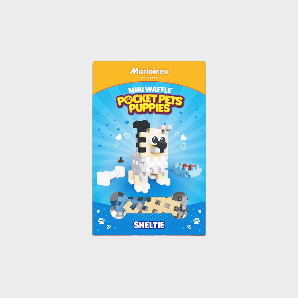 Marioinex Mini Waffle Pocket Pets Puppies Shetland Sheepdog