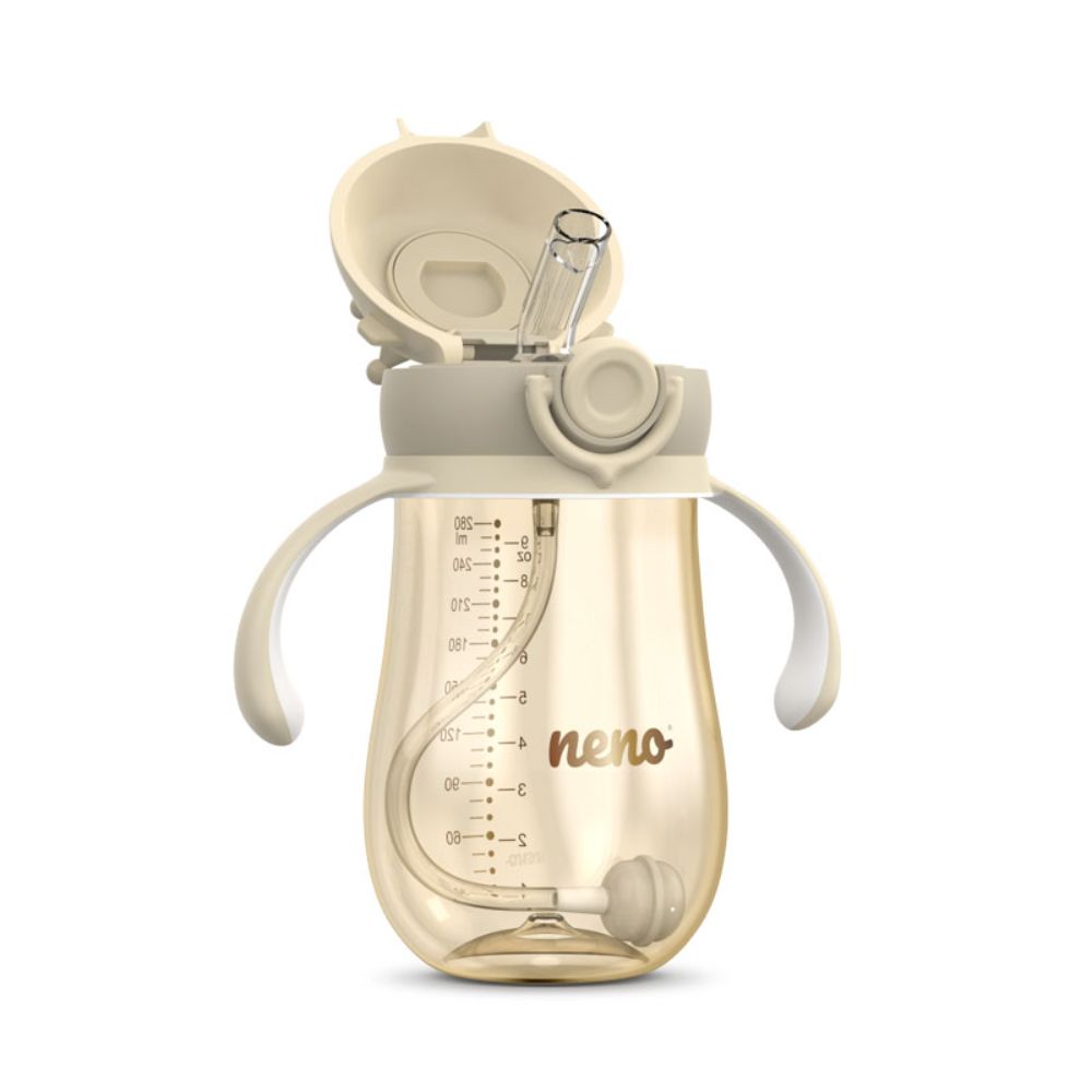 NENO MIO 2 Crown bočica sa slamkom 280 ml, Cream