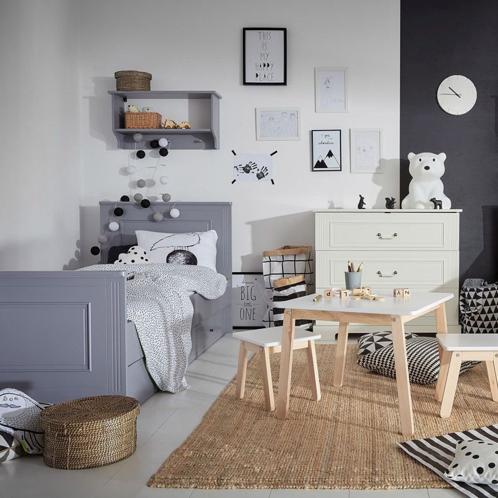 Bellamy Ines Junior krevet 200x90 cm s ladicom/dodatni ležaj, grey