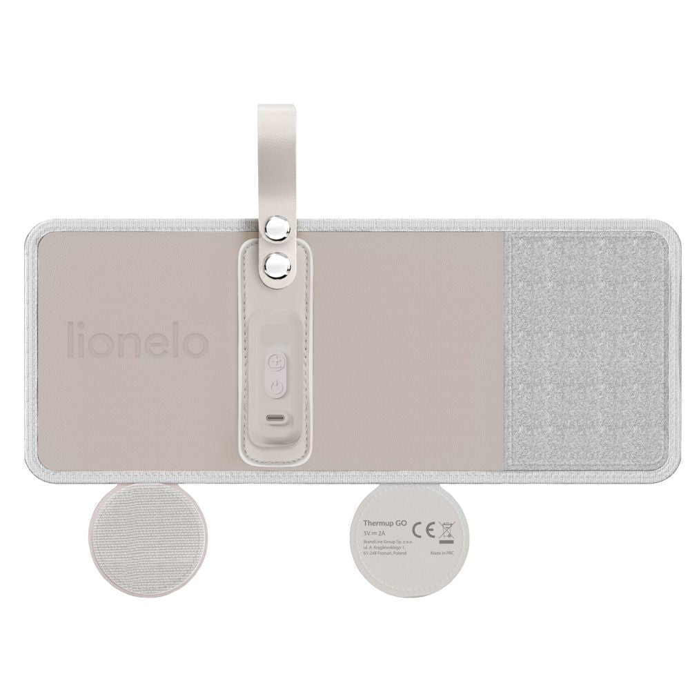 Lionelo Thermup Go električni prijenosni grijač bočica - TERMOSICA, Grey Ash