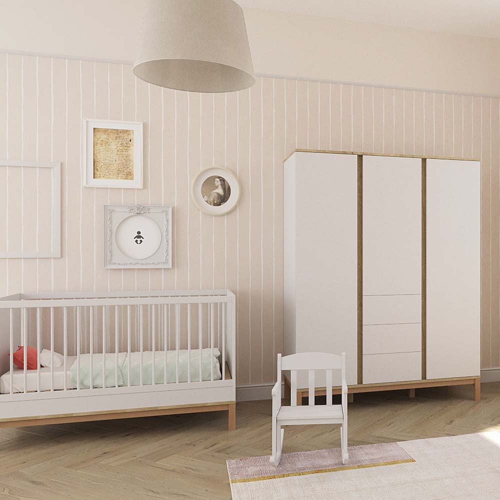 Faktum Loop kinderbet/krevet 140x70 cm, White-Oak