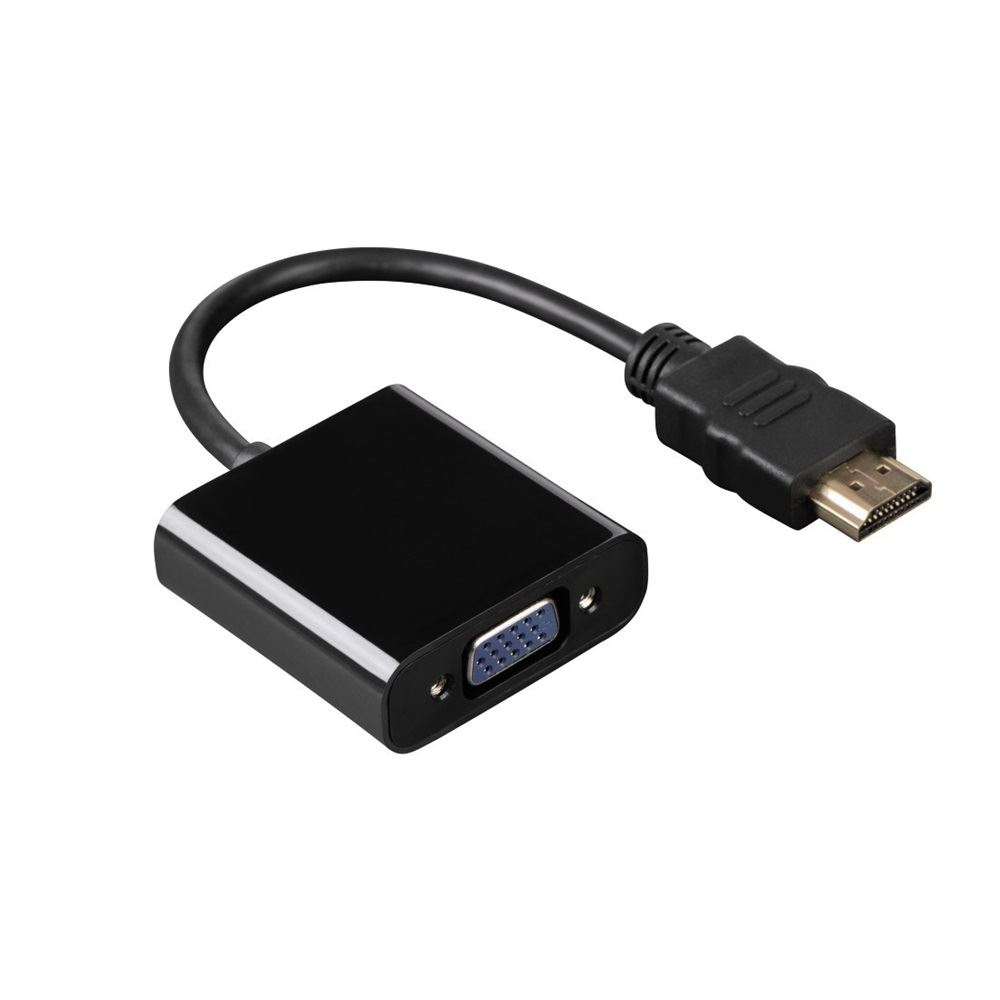 Hama 00200343 prilagodnik za video kabel 0,15 m HDMI Tip A (Standard) VGA (D-Sub) Crno