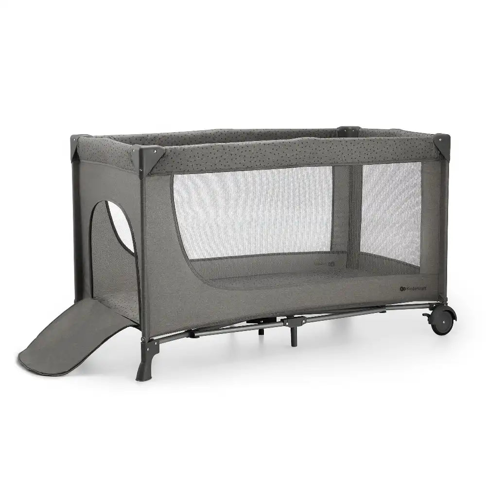 Kinderkraft Putni krevetić s dodacima 3u1 Joy 2, Dark Grey