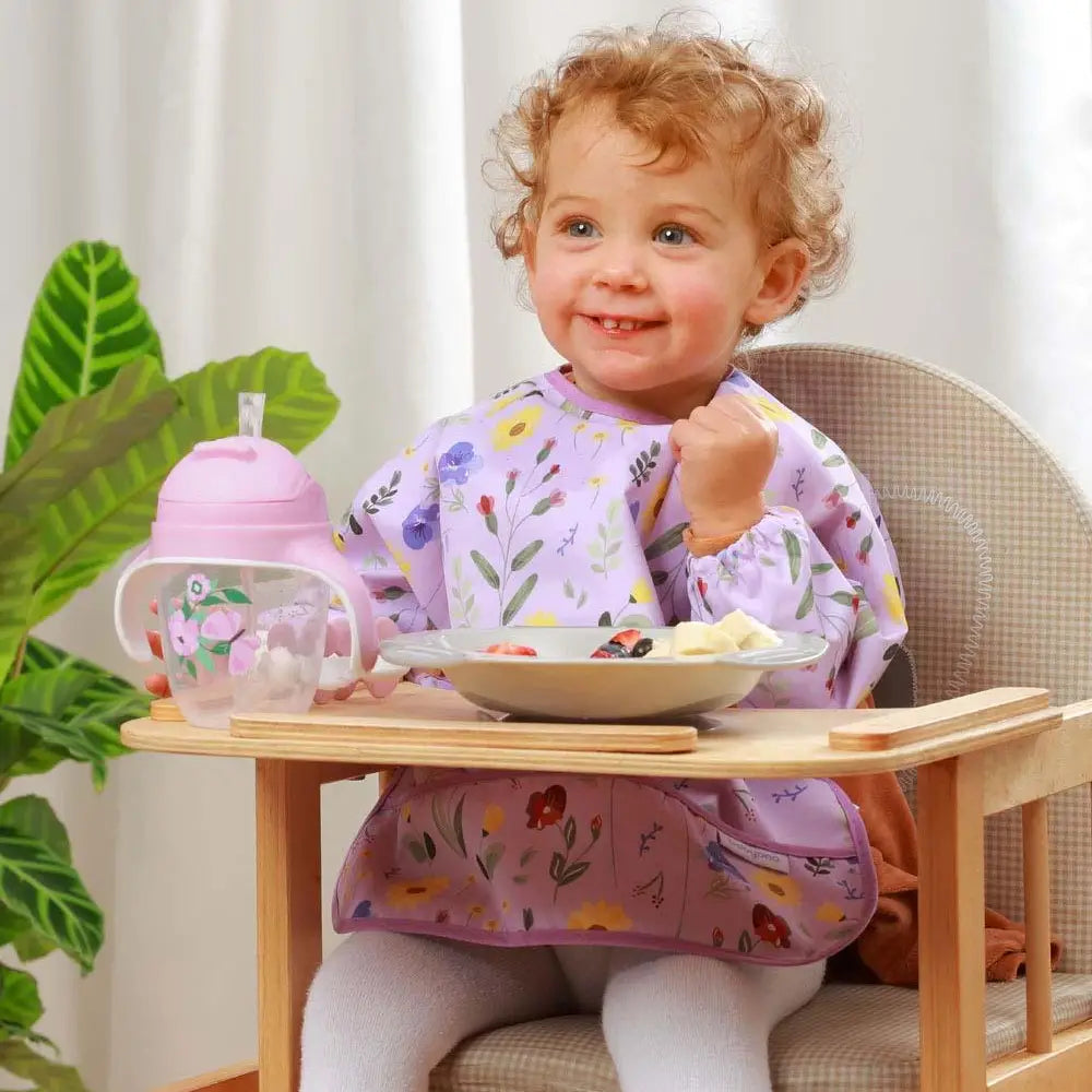 BabyOno Neprolijevajuća čaša sa slamkom, lila