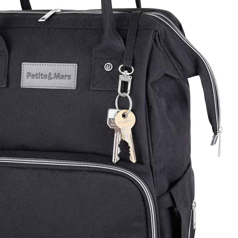 PETITE&MARS Ruksak za pelene Jack, Black