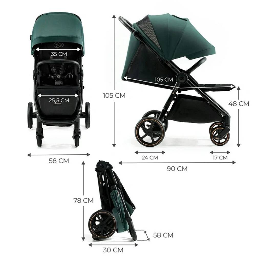 Kinderkraft sportska kolica Mitzy, Jade Green