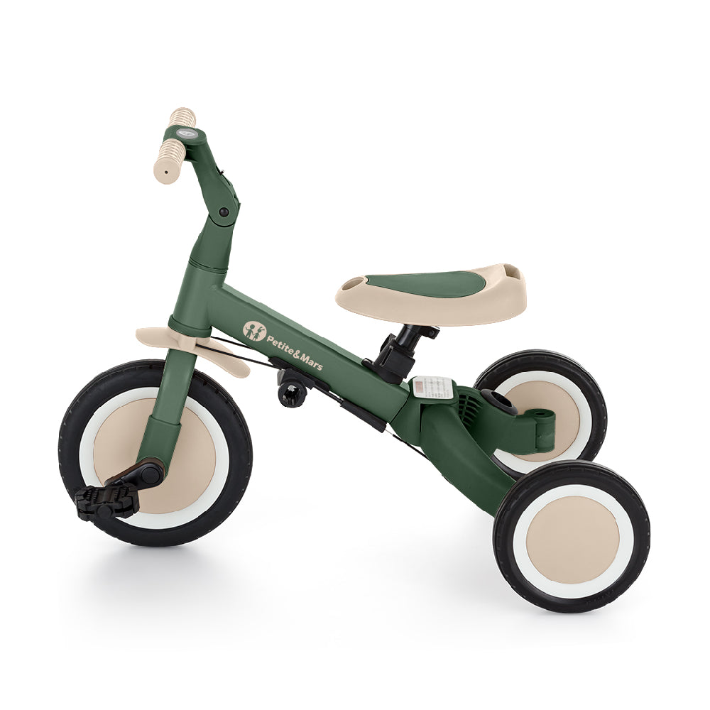 PETITE&MARS Tricikl Turbo 5 u 1, Misty Green