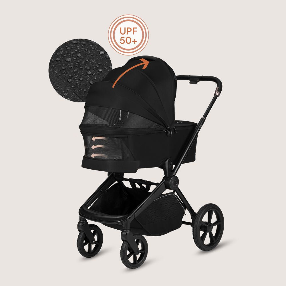 Lionelo dječja kolica Freya 3u1, Black Onyx