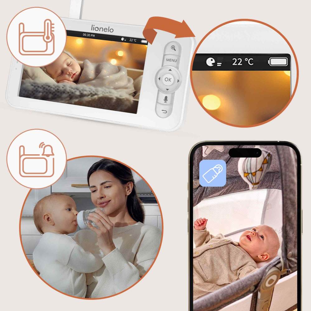 Lionelo baby monitor dvosmjerni Babyline 9.2 Al
