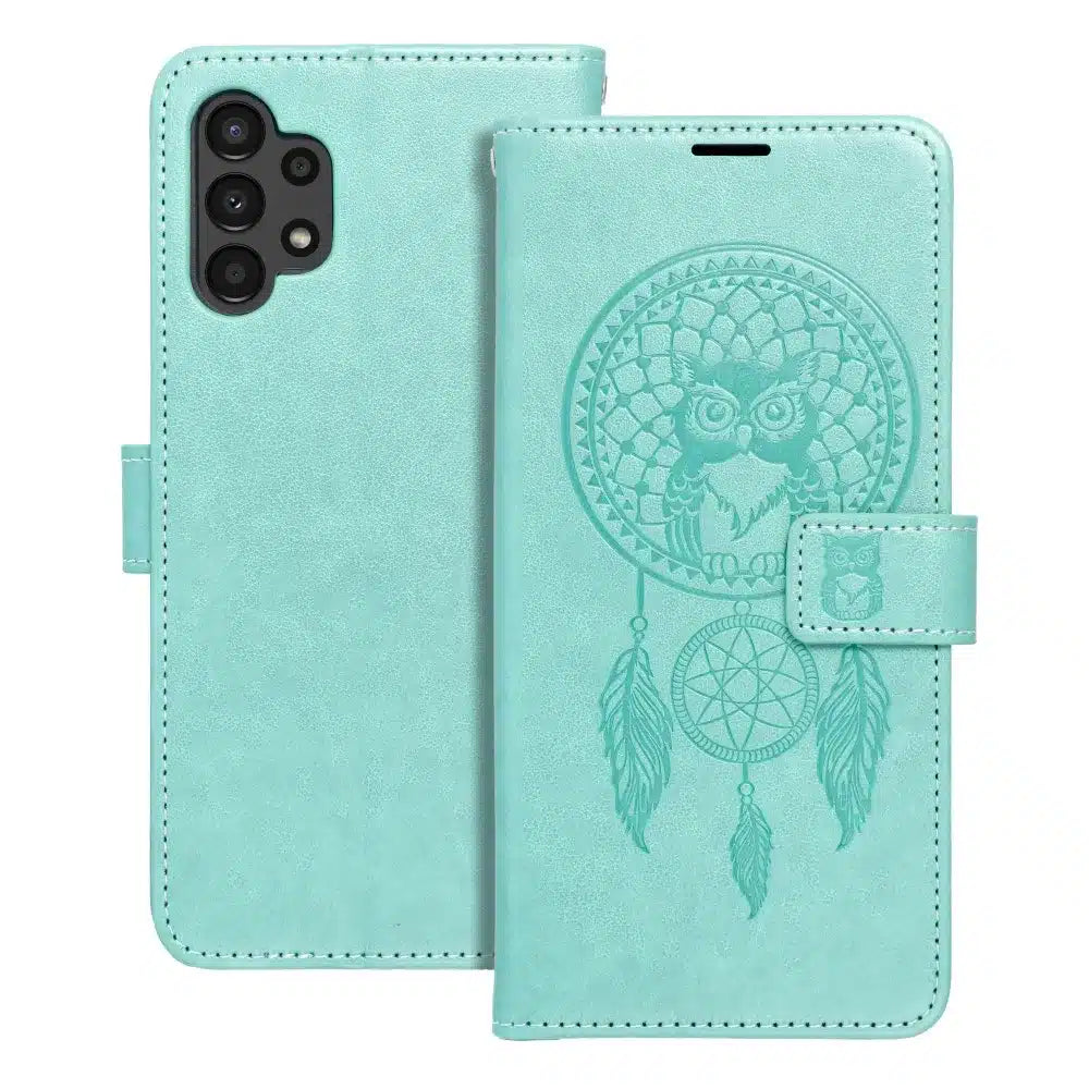 MEZZO Book case preklopna torbica za SAMSUNG GALAXY A13 4G dreamcatcher zelena