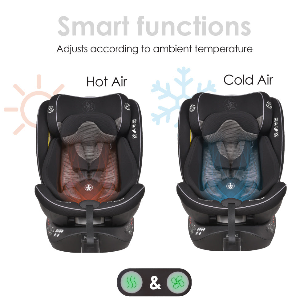 BEBESTARS autosjedalica AIR TOUCH I-size 360° 40-150cm