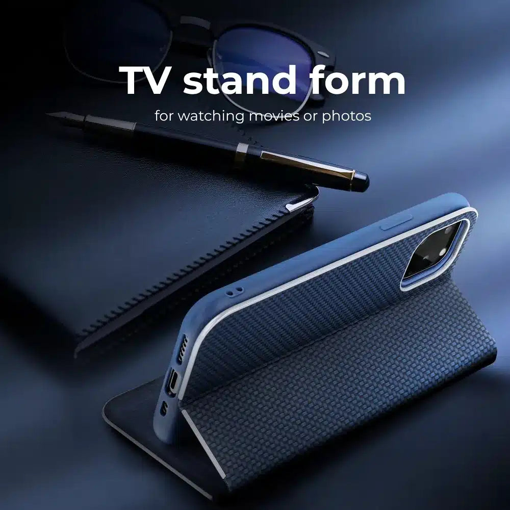 LUNA Book Carbon futrola za XIAOMI Redmi NOTE 12 PRO Plus 5G plava