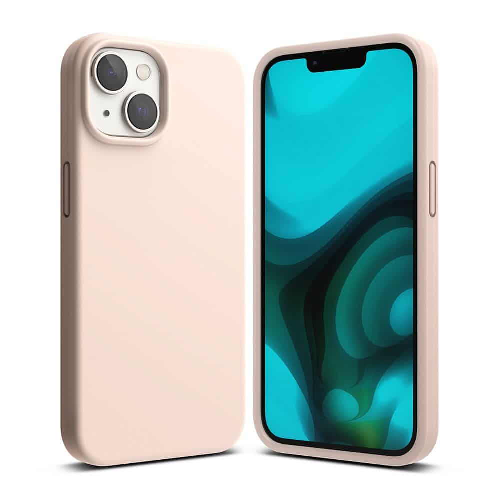 RINGKE SILICONE MASKA ZA IPHONE 14 PLUS / 15 PLUS PINK SAND