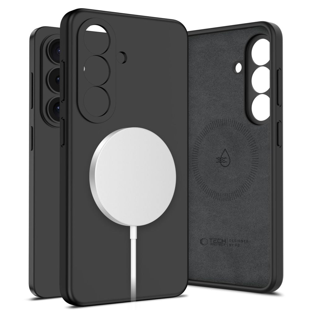 Tech-Protect silikonska MagSafe maskica za Samsung Galaxy S26 - crna