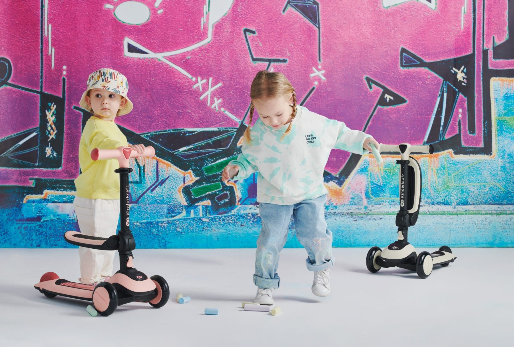 Kinderkraft romobil HALLEY STONE, rose pink