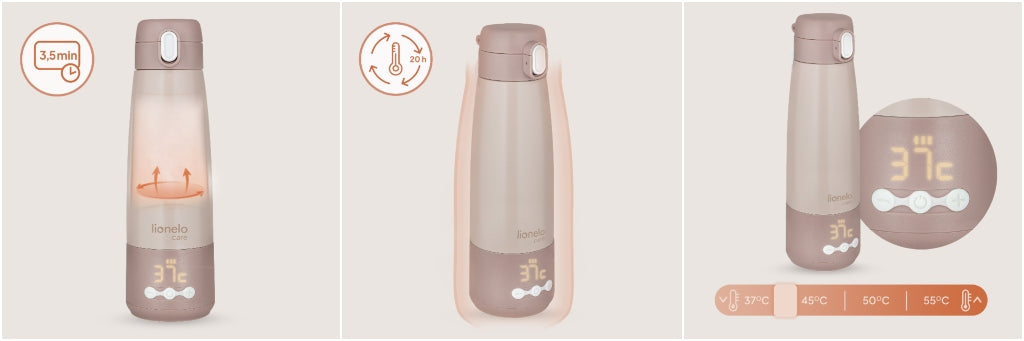 Lionelo Thermup prijenosni grijač - bočica/termosica s baterijom 350 ml