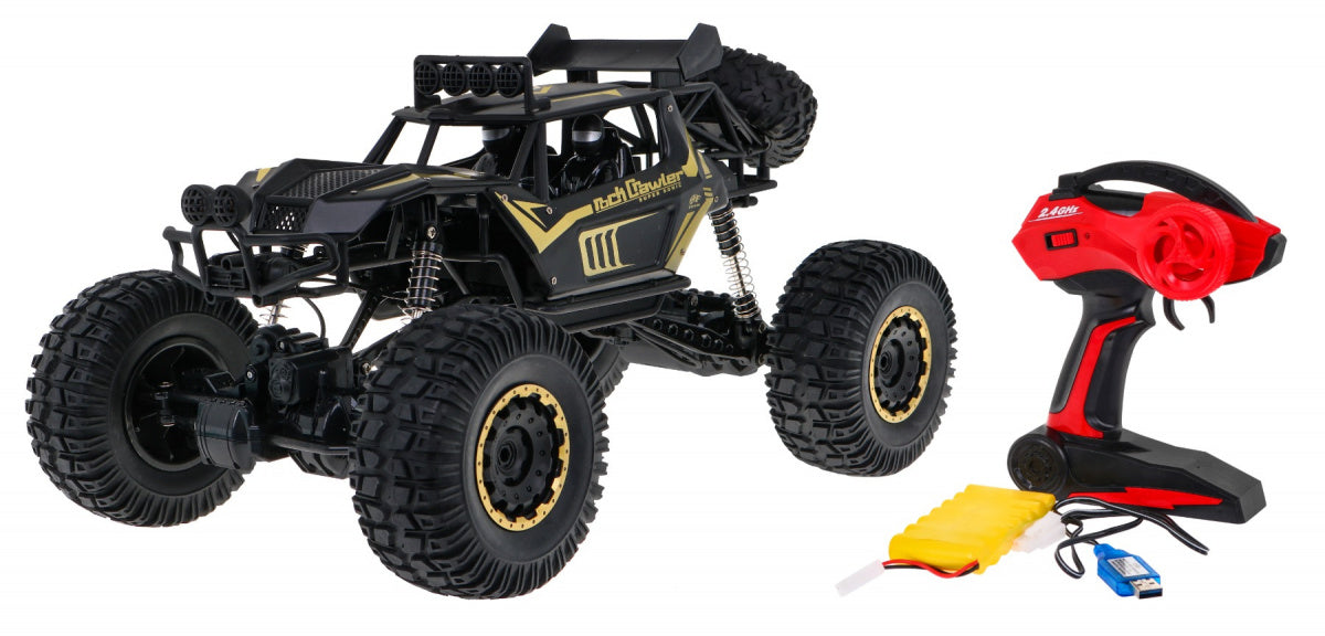 Metalni buggy na daljinsko upravljanje Mega Crawler 1:8 - crno/žuti