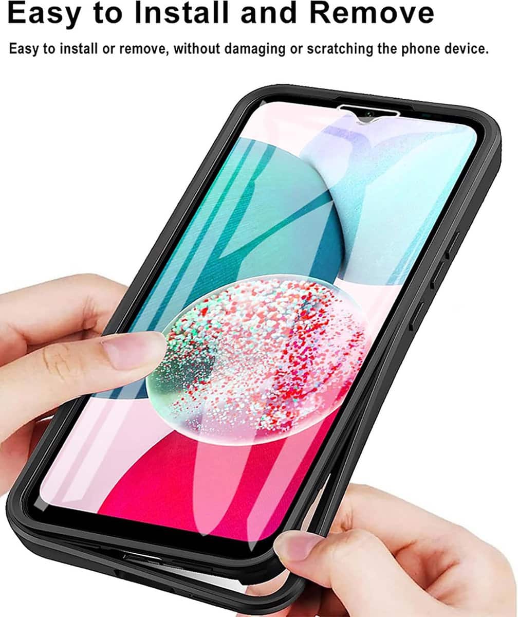 Techsuit – ColorVerse 360 Series obostrana zaštitna maska za Samsung Galaxy A14 4G / A14 5G – crna