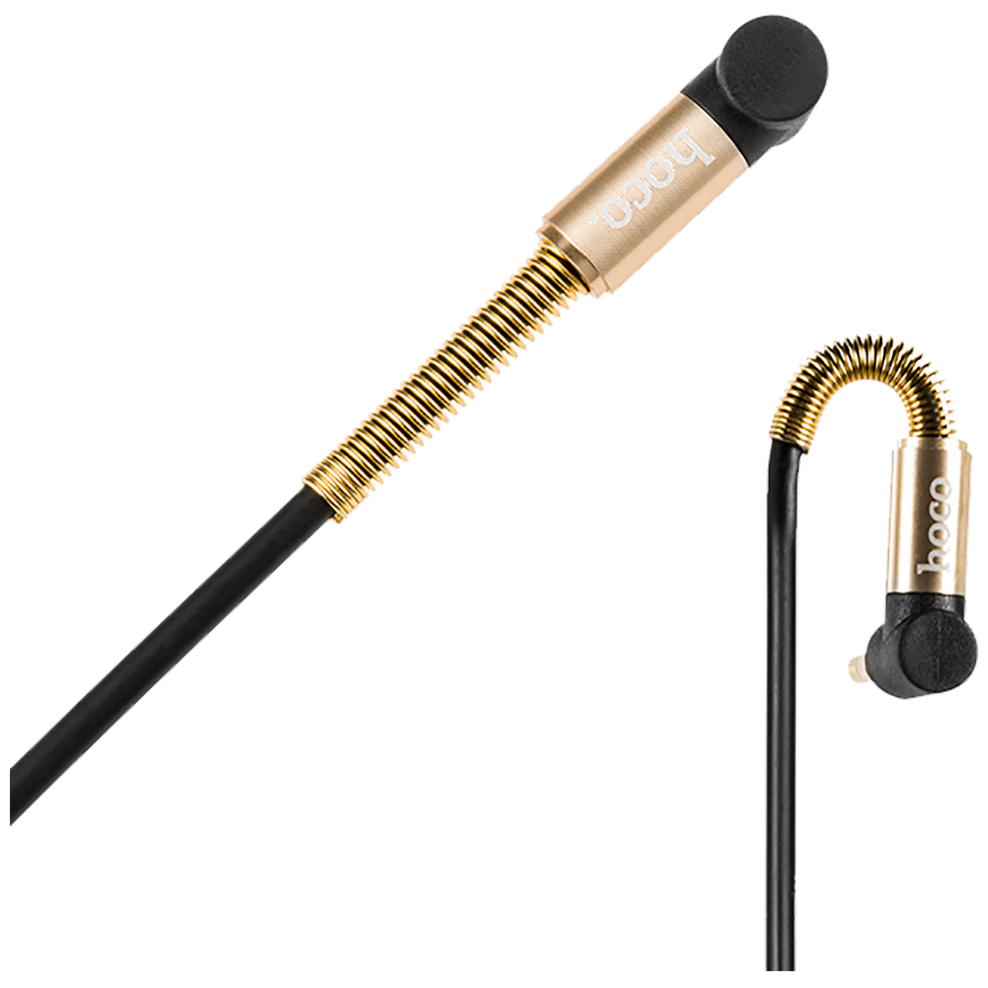 hoco. Audio kabel 3.5 mm, dužina 1.0 metar, crna - UPA02 Spring Audio AUX BK