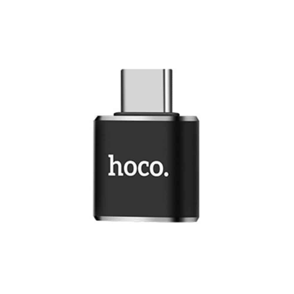 HOCO - OTG adapter (UA5) - USB-A na USB Type-C Plug & Play 480 Mbps -crni