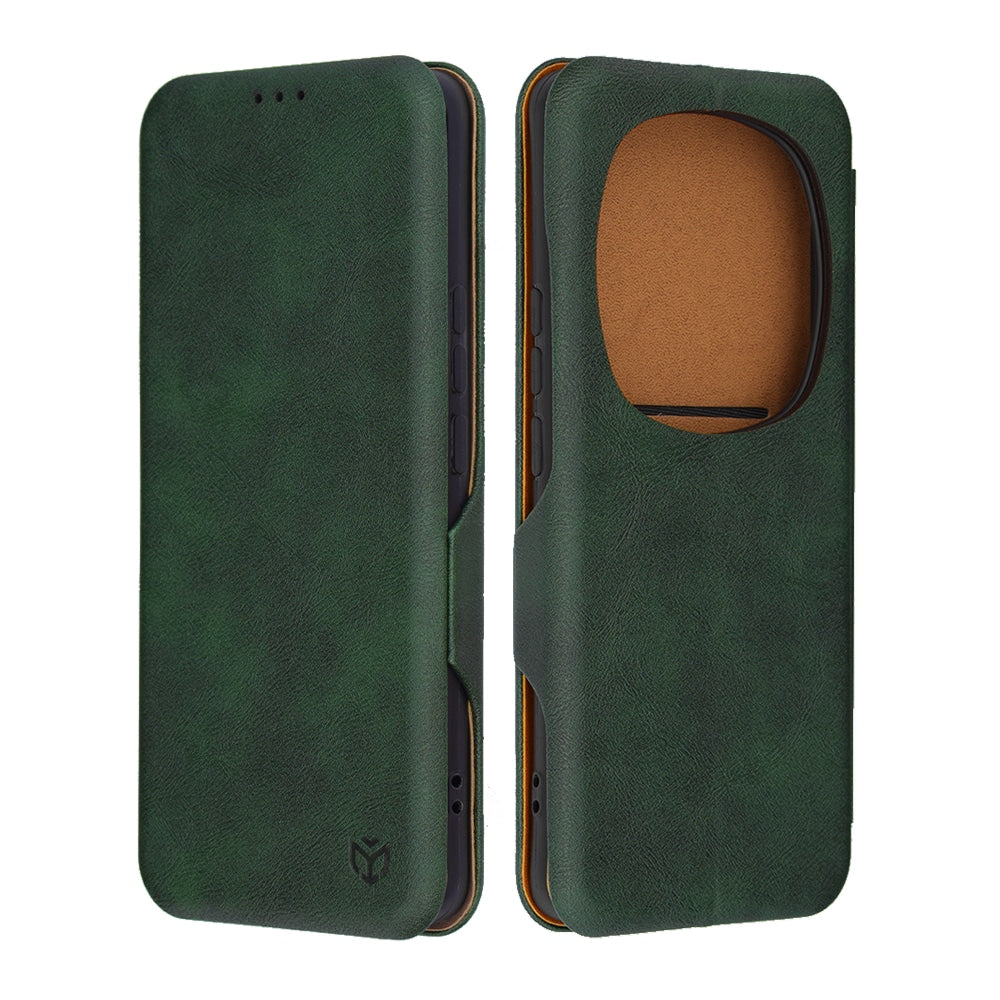 Techsuit Safe Wallet Plus preklopna futrola za Honor Magic6 Pro – tamno zelena