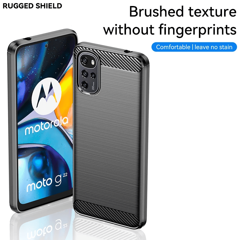 Techsuit Carbon Silicone maska za Motorola Moto G22
