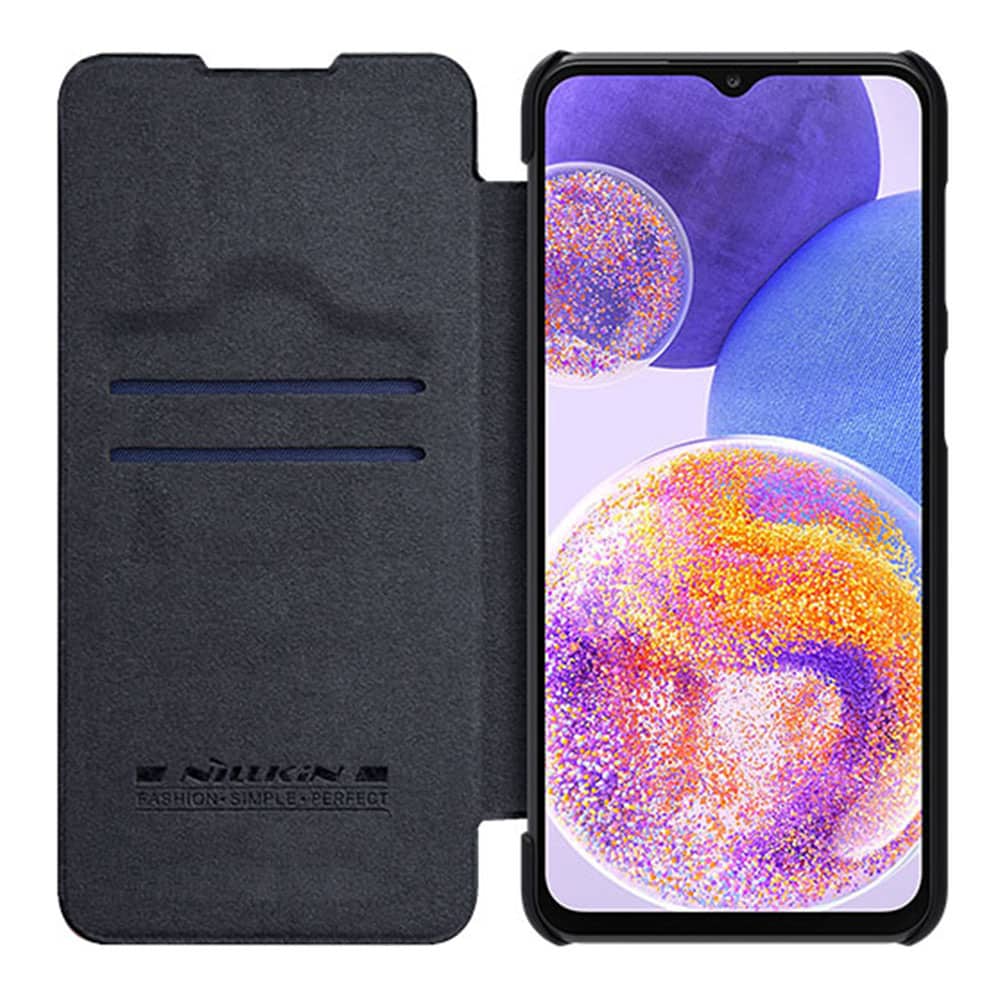Nillkin – Qin Leather Case – Samsung Galaxy A23 4G / A23 5G – Crna