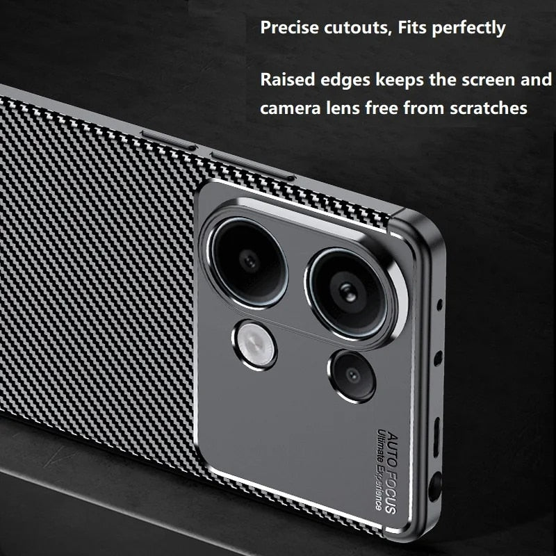 Techsuit – CarbonFiber maska za Xiaomi Poco X6 Pro – crna